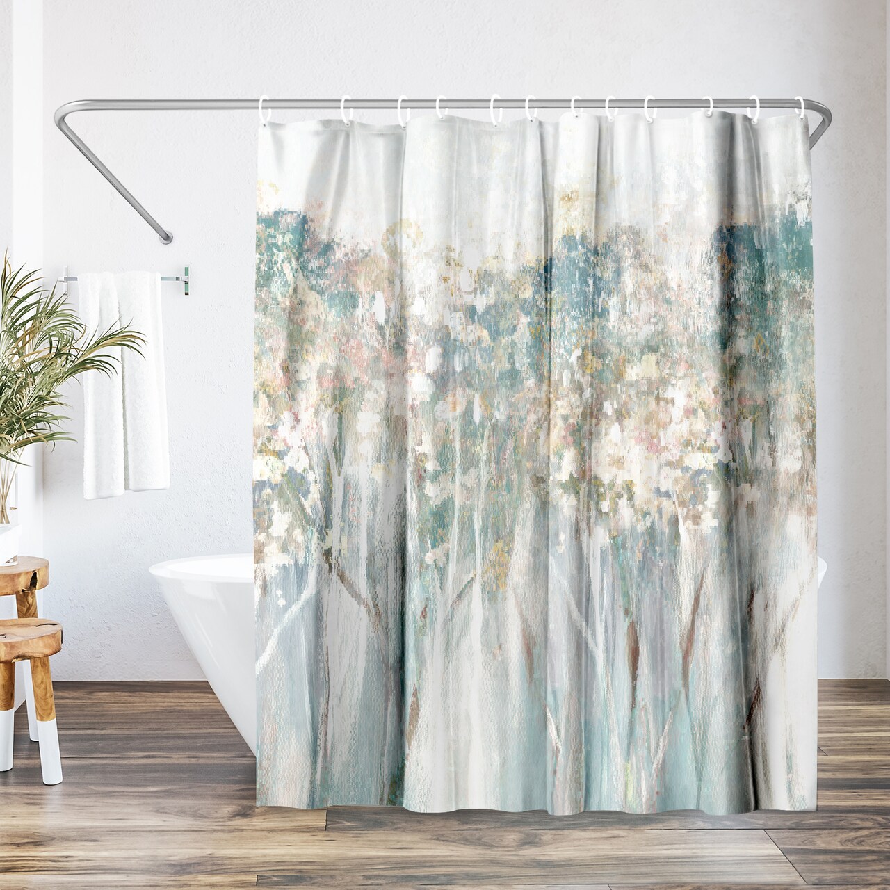 Americanflat 71" x 74" Shower Curtain, Dewy Iii by PI Creative Art